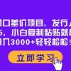 蓝海风口差价项目，发行人拉新，一单35，小白复制粘贴就能搞钱！日入3000+轻轻松松