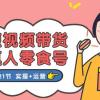 短视频带货真人零食号：更全面的零食带货教程：21节 实操+运营