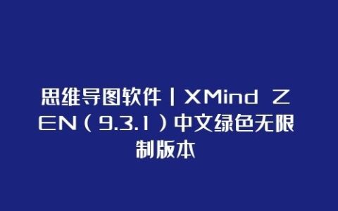 思维导图软件丨XMind ZEN（9.3.1）中文绿色无限制版本