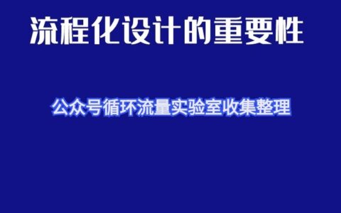 流程化设计和模板的重要性