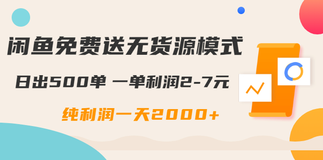 闲鱼无货源模式如何日出500单？每天纯利润2000+