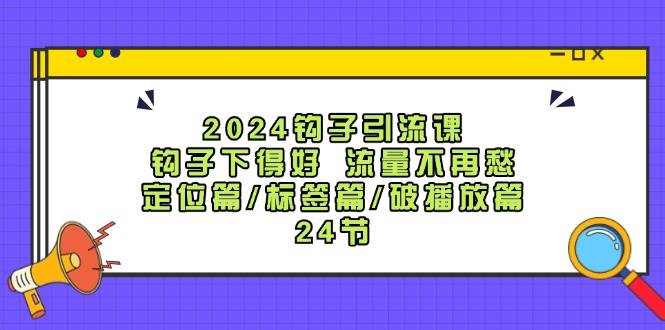 抖音引流钩子课程：对标定位\起号打标签\破播放\快速涨粉插图