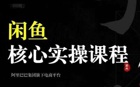 2024闲鱼核心实操课程：养号\选品\发布\销售\售后系统教学