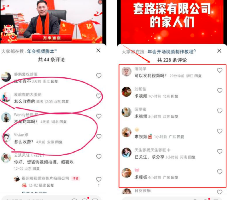 小红书年会视频定制生意分析插图