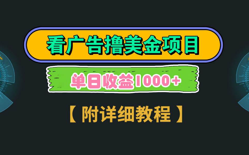 Google看广告*美金，3分钟到账2.5美元 单次拉新5美金，多号操作，日入1千+插图