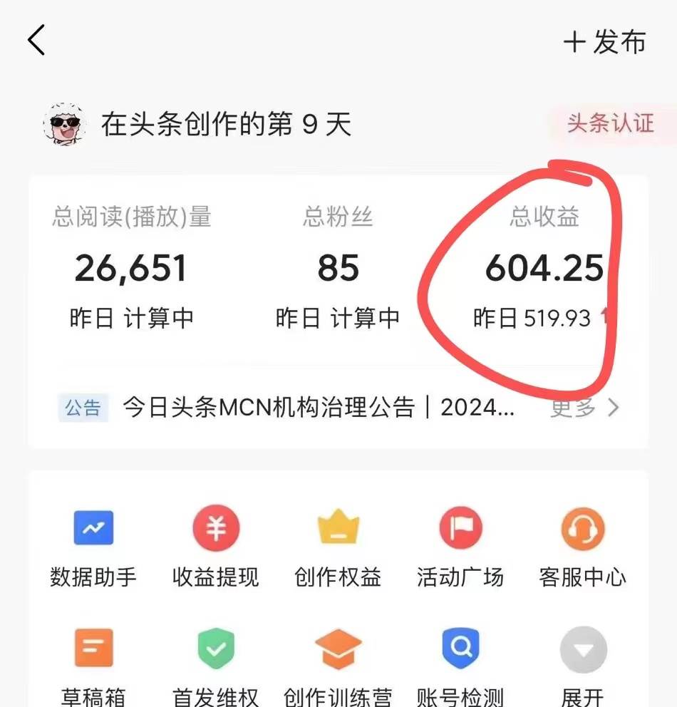 利用AI工具无脑复制粘贴*头条收益 每天2小时 稳定月入5000+互联网入门…插图2