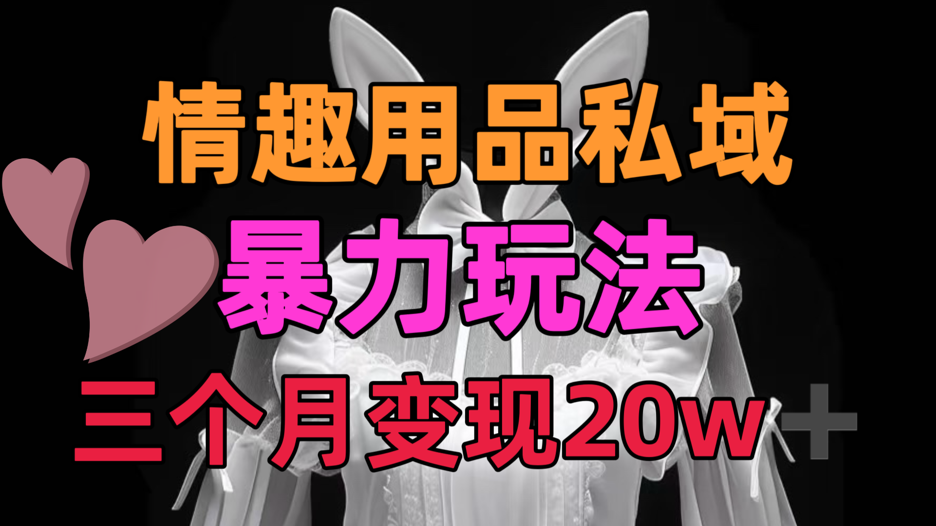 ****私域，25年最新暴力玩法，三个月变现20w➕插图