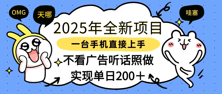 2025年全新项目一部手机轻松上手，实现单日200＋插图