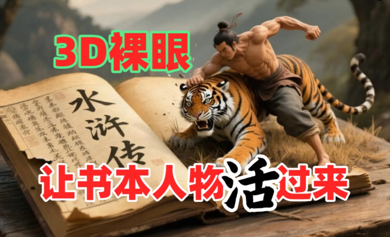 书本人物裸眼3D视频，一条视频收益过千，保姆级教程插图