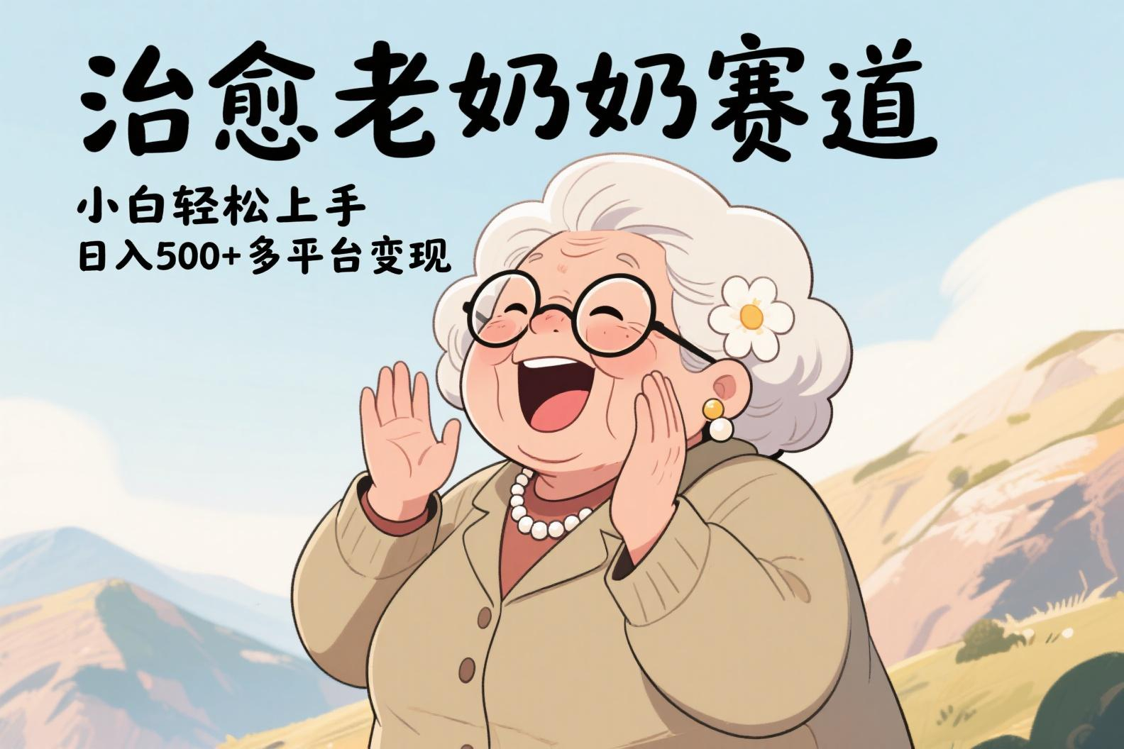 视频号治愈老奶奶赛道，小白轻松上手，日入500+多平台变现插图