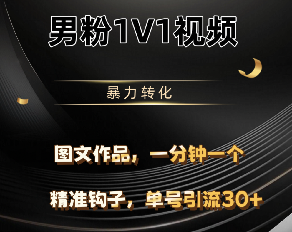 男粉1V1视频，硬改摄像头，高客单暴力转化，单日600+插图