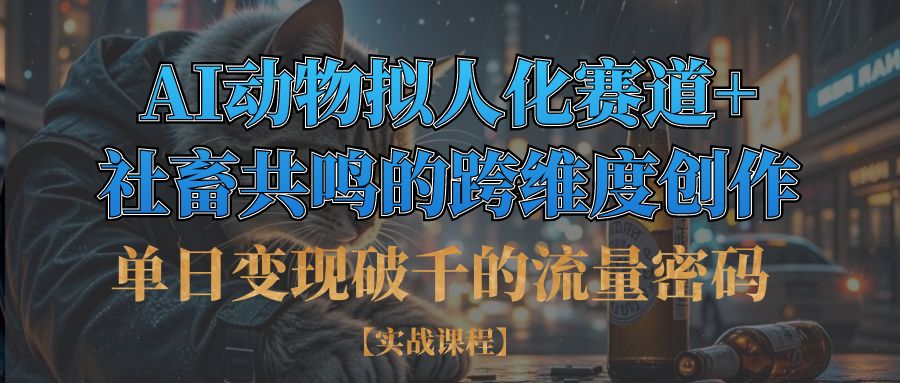 单日变现破千的流量密码,AI动物拟人化赛道+社畜共鸣的跨维度创作插图