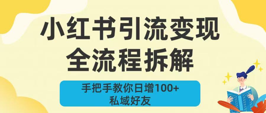 新手必看！小红书引流变现全流程拆解，手把手教你日增100+私域好友插图