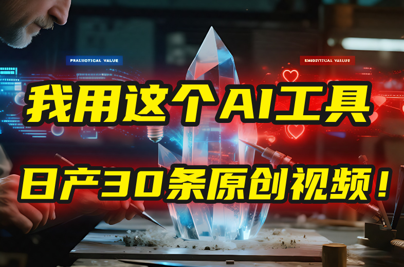 别再真人出镜了！我用这个AI工具，1张照片就能日产30条原创视频！插图