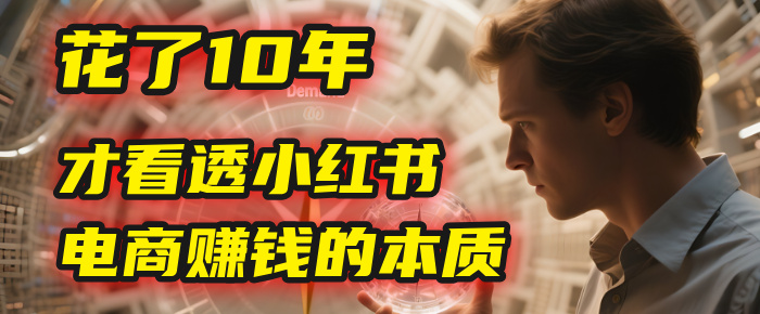 我花了10年，才看透小红书电商赚钱的2个字：本质插图