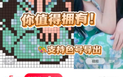 小红书卖色号直出拼豆图纸工具，变现6万+