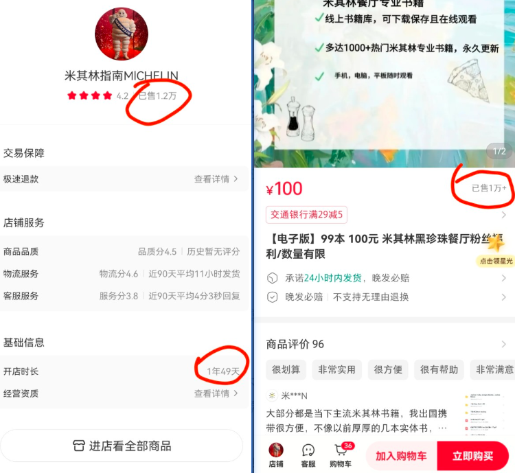小红书卖米其林指南电子书，变现百万