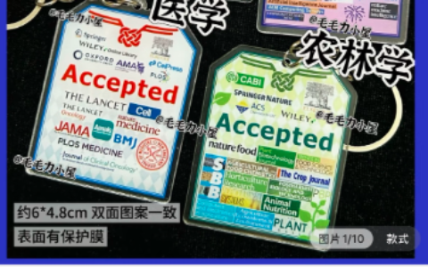 小红书卖科研医学生学科钥匙扣，销量9000+