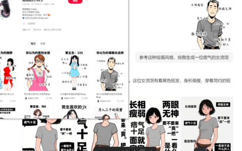 小红书漫画二创爆款案例，可以用AI出图