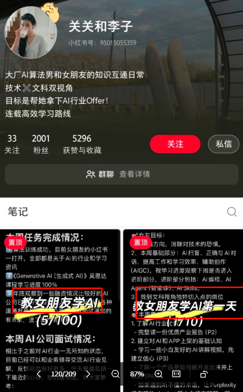 小红书情侣视角科普AI做AI教学号,涨粉快变现强